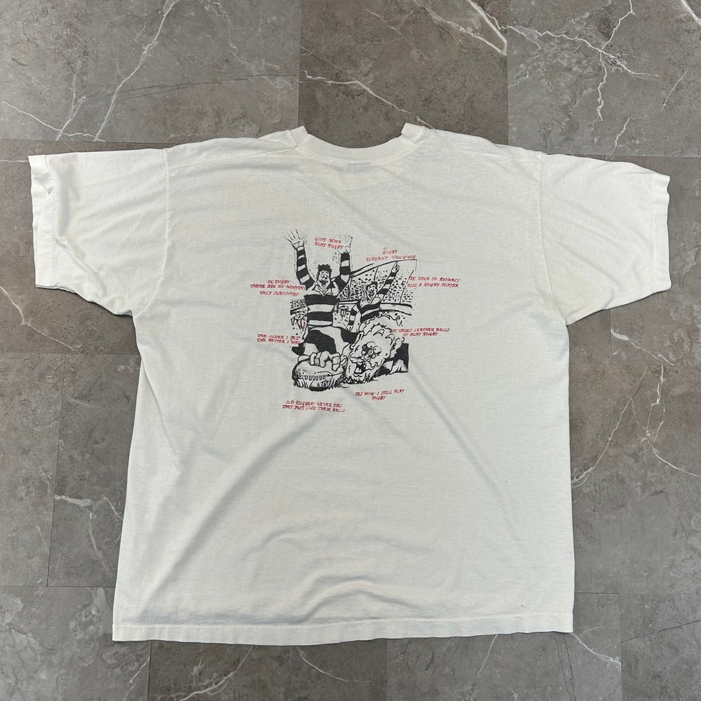 90s Vintage Steel Valley Rugby Club Graphic Tee Mens 2XL Pittsburgh Shirt
